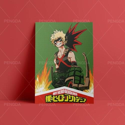 Wall Art HD Prints Home Yellow Hair Boy Decor Poster My Hero Academia Pictures Canvas Paintings For Living Room Frame Artwork