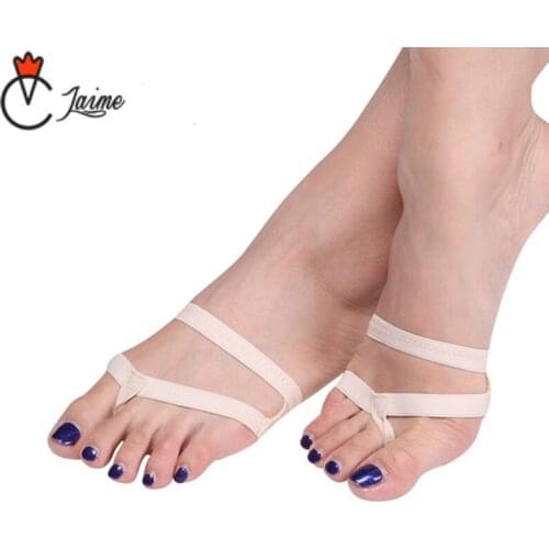 Belly Dancing Foot Toe Pad Ballet Dance Socks 1 Pair Leopard Sequins foot Protector Professional Belly Dance Accessories