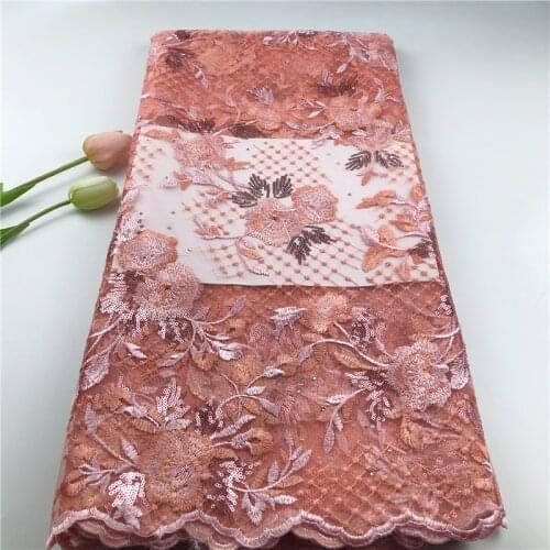 Latest lace fabric 2020 african lace fabric with stones 5yards african fabric african lace fabric 2020 high quality lace hs16-96