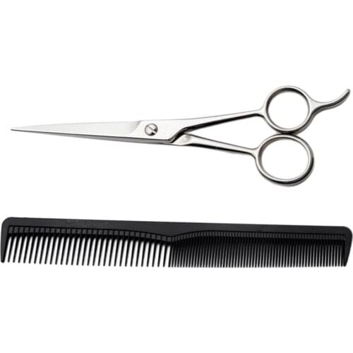 Hair Cutting Scissors 6.5” Overall Length Hairdressing Shears with Comb Hair Scissors Cutting Shears Hairdressing Comb