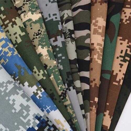 Polyester Army Military Camouflage Fabric Sleeping bags seat cover tablecloth Outdoor Fabric 1.5 width