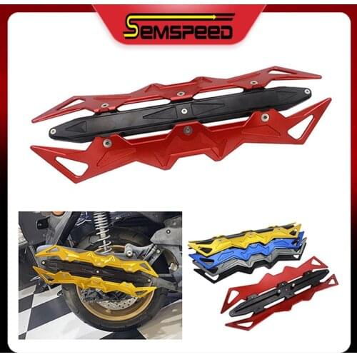 SEMSPEED Scooter Motorcycle Crash Exhaust Pipe Guard Frame Cover For Honda PCX 125 150 ADV 150 X-ADV 750 Forza 300 125 Reflex