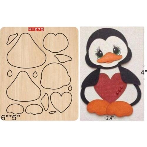 Little penguin cutting dies 2019 new die cut &wooden dies Suitable for common die cutting machines on the market