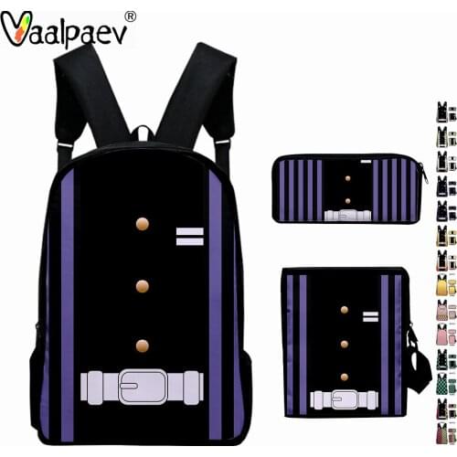 Demon Slayer Supplies Boy School Bag Pencil Case Backpack Shopper with Anime Stationery Products 2021 Toy Cosplay Accessories