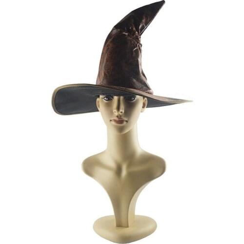 Witch Hat Leather Halloween Hat Fashion Party Headgear Halloween Party Props Cosplay Costume Accessories For Children Adult