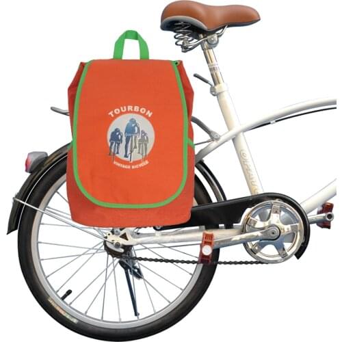 Tourbon Vintage Bike Bag Pannier Bicycle Laptop Carrier Cycling Pack City Leisure Daily Shoulder Bags