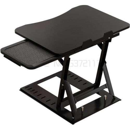 Standing lifting computer table folding laptop support table mobile station