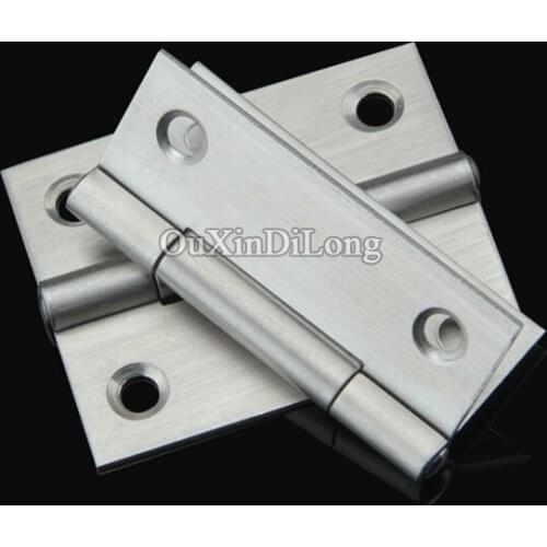 High Quality 2" Stainless Steel Cabinet Drawer Door Hinges Butt Hinges Folding Furniture Hardware Silver Tone