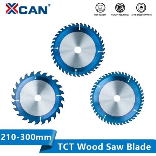 XCAN Wood Cutting Disc 210/230/235/250/254/300mm TCT Circular Saw Blade Nano Blue Coated Woodworking Saw Blade