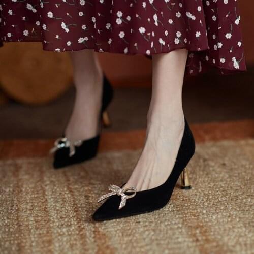 Salu New Brand Design Spring Summer Point Toe Women Wedding Prom Pumps Thin High Heels Pumps Shallow Elegant Shoes Woman