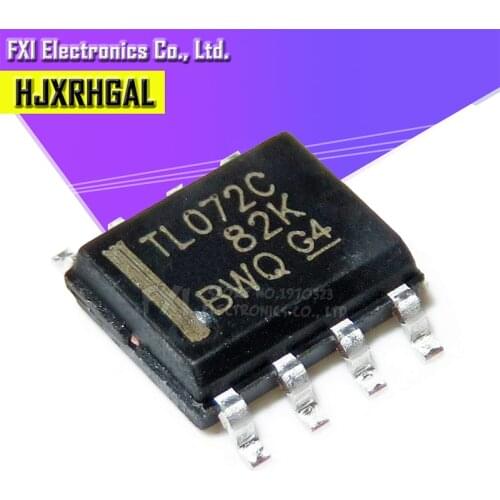 100PCS TL072CDR TL072 SOP8 SOP TL072CD SMD LOW-NOISE JFET-INPUT OPERATIONAL AMPLIFIERS TL072C