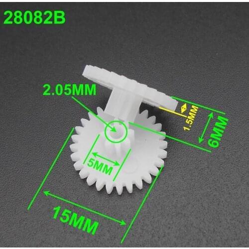 1000Pcs 0.5 Modulus 0.5M Double Gear Reduction Bilayer Gears 28 Teeth 8 Teeth Aperture 2MM 2.05mm 2B Loose Fitting 28T 8T 28082B