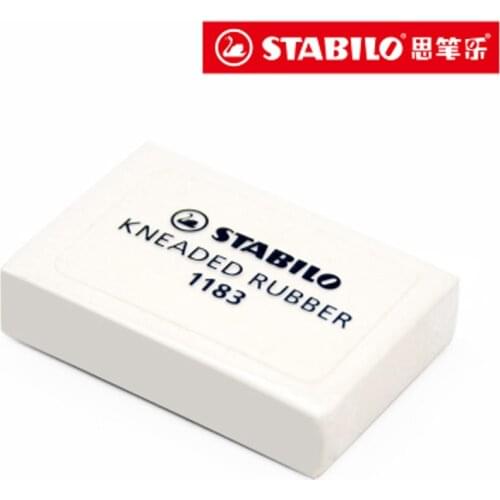 2pcs/lot Stabilo 1183 Soft Kneadable Erasers Professional Drawing Writing School and Office Supplies