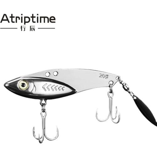 2Pcs Metal VIB 7/10/15/20/30g Fishing Lure Vibration Spoon Hard Baits with Hooks Crankbait Wobbler Swimbait Cicada VIB Tackle