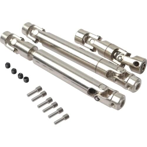 3PCS Steel Center CV Drive Shaft & Aluminum Transfer Case Drive Shaft Set for Redcat Gen8 RER11413 RER11415 Upgrade Parts
