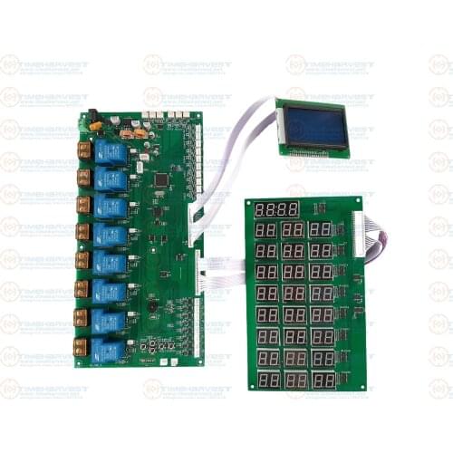 8 channels timer board Count PCB Coin operated Timer control board 1-8 devices Power Supply timer controller for with all wires