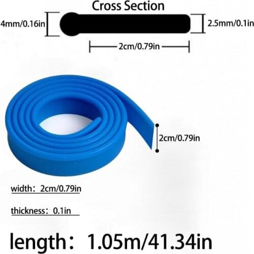 41" Cut-to-Size Window Squeegee Refills Replacement Squeegee Rubber Window Clean