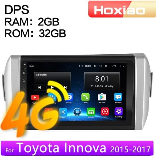 4G Android 8.1 2 Din Car Radio multimedia video player for toyota innova 2015 2016 2017 2018 navigation GPS audio 2din