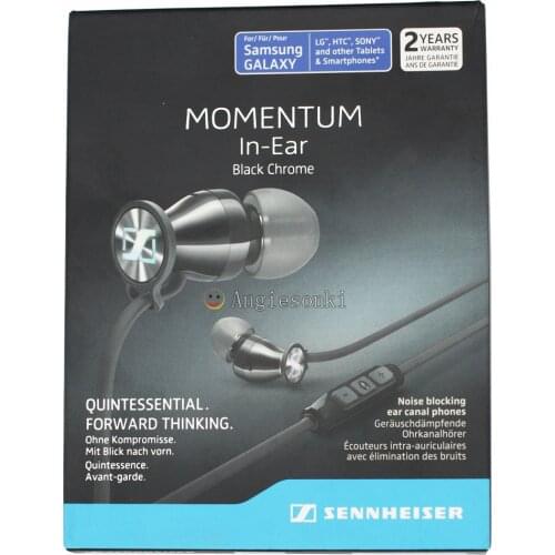MOMENTUM In Ear Black Chrome M2 Iei (FOR Galaxy Version)Senn.heiser