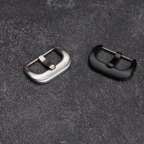 For 7 Fridays Leather Strap Buckle 316L Stainless Steel Buckle, Silver Brushed Buckle