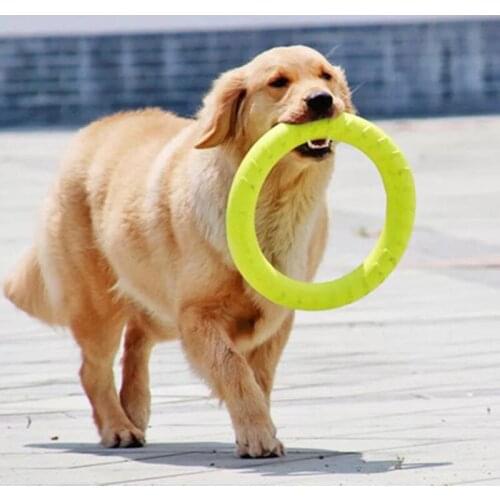 Pet Flying Discs EVA Dog Training Ring Puller Resistant Bite Floating Toy Puppy Outdoor Interactive Game Playing Products Supply