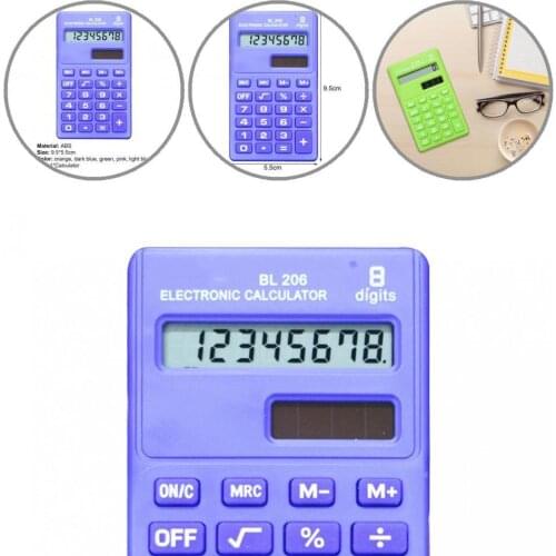 Lovely Mini Calculator Reliable Botton Design Compact Candy Color Handheld Calculator