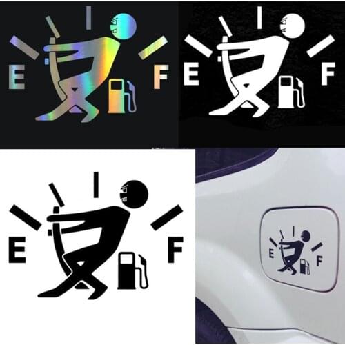 Car Sticker 3D 13*9.5cm High Gas Consumption Decal Fuel Gage Empty Sticker On Car Funny Stickers and Decals Vinyl Car Styling