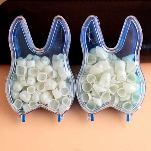 2016 NEW 2box/set 100pcs New Dental Temporary Crowns for Posterior Molar Teeth Polycarbonate Cap Veneer Crown Acrylic Denture