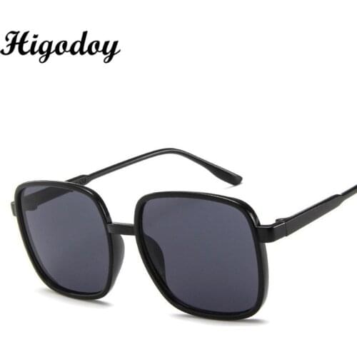 Higodoy 2019 New Korean Version of The Big Box Sunglasses Ladies Trend Sunglasses Box Sunglasses Male Marine Glasses