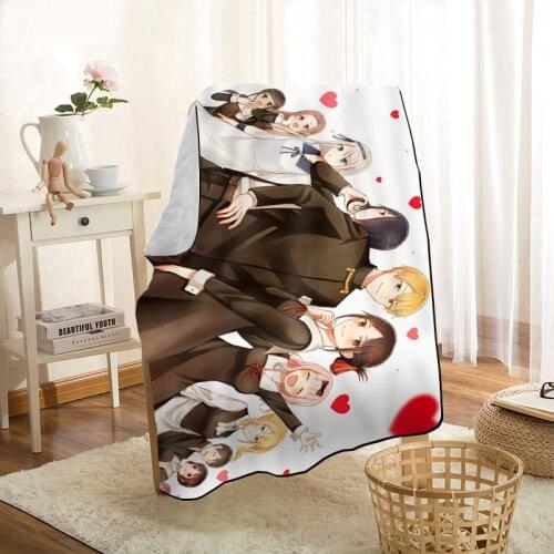 HEARMNY Kaguya Sama Love Is War Blanket Super Soft Warm Microfiber Fabric Blanket For Couch Throw Travel Adult Blanket 0629