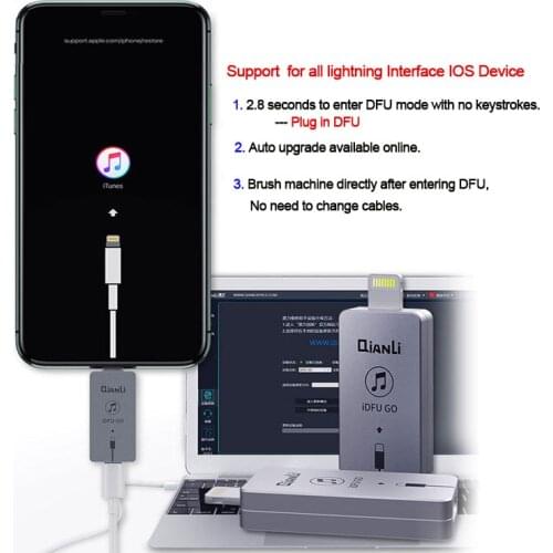 QianLi iDFU GO Flashing Boot Artifact Enter Recovery Mode Directly No Need Change Wire for Lightning Interface IOS Device Repair