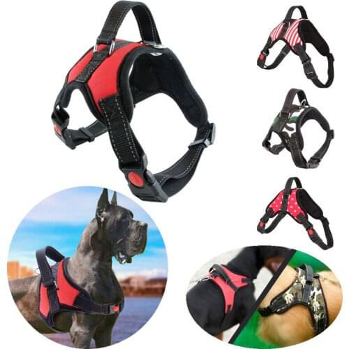 1Pcs Adjustable Pet Puppy Large Dog Harness Collar for Small Medium Large Dogs Animals Pet Walking Hand Strap Dog Supplies