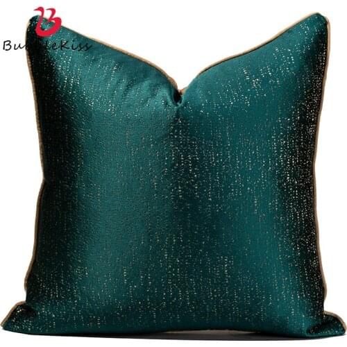Bubble Kiss Nordic Light Jacquard Luxury Cushion Cover Square Green Decorative Pillowcase Soft Home Sofa Decoration Pillow Cover