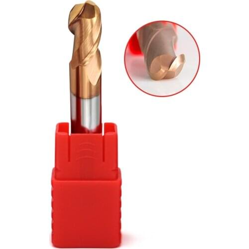 HRC60 2 Flute Ball Nose End Mills 1MM- 12MM 3MM 4MM 5MM 6MM 8MM tungsten steel ball end mills cutting CNC alloy milling cutter