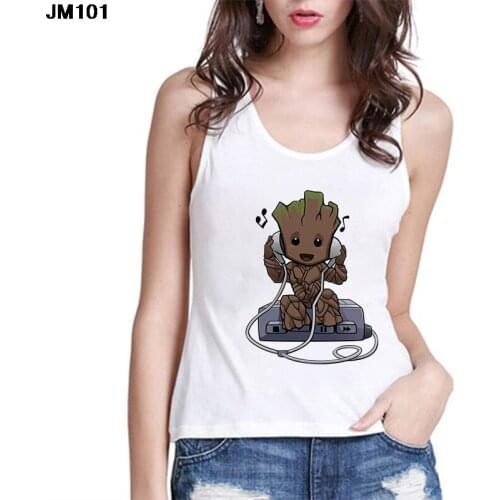Sexy Top Summer Harajuku Sleeveless Camisole Tank Tops Vest Cute cartoon pattern Print Casual Loose Women Female Tshirt 90s Tees