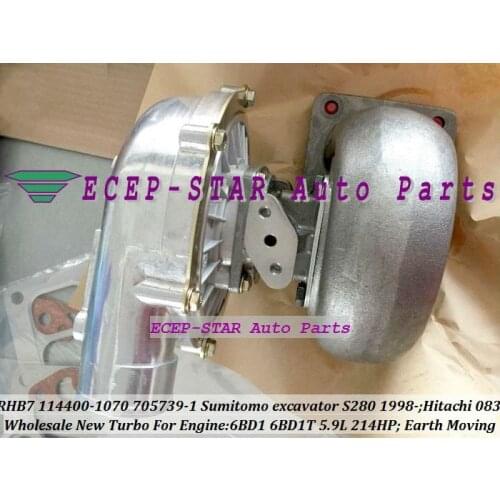 RHB7 114400-1630 1144001630 1630 1631 114411-1631 114400-1632 Turbo Turbocharger For Sumitomo S340 340 Excavator 6BG1 6BG1T