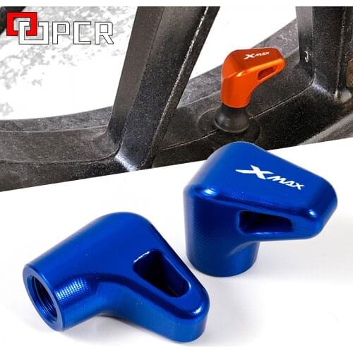 For Yamaha XMAX X MAX 300 400 250 125 Universal Motorcycle Accessories Tire Valve Air Port Stem Cover Cap Aluminum