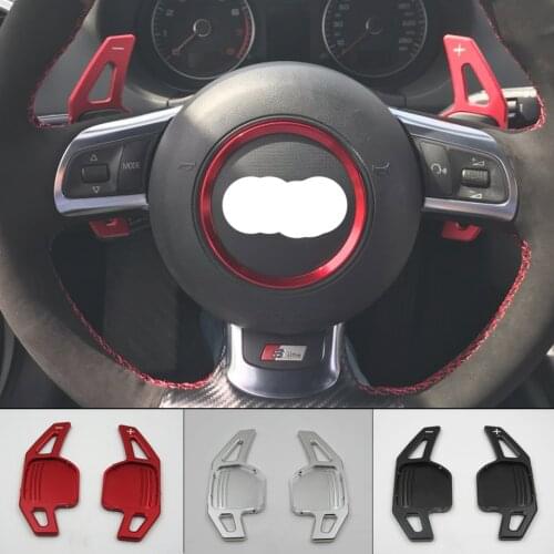 1 Set Car Sports Shift Paddle For Audi A3 A4 A4L A5 A6 A7 A8 Q3 Q5 Q7 TT S3 R8 Aluminum Steering Wheel Shift Paddles