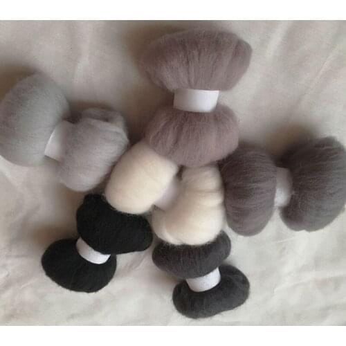 Wfpfbec roving wholesale naaldvilten merino fieltro naaldvilten merino wool fibre roving for needle felting kit diy crafa 600g f