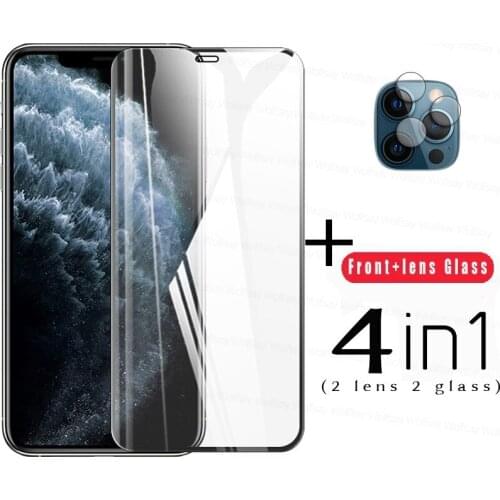Tempered Glass For iPhone 13 Pro Glass For iPhone 13 Pro Screen Protector Full Cover Glue Glass Lens Film For iPhone 13 Pro