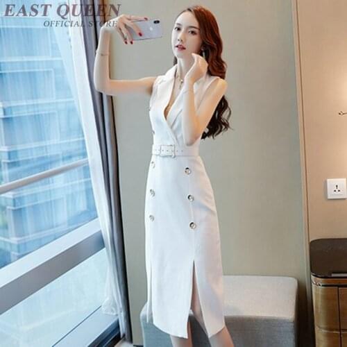 Business dress for women office female ladies elegant Korean fashion style social office dress for work 2019 FF1290