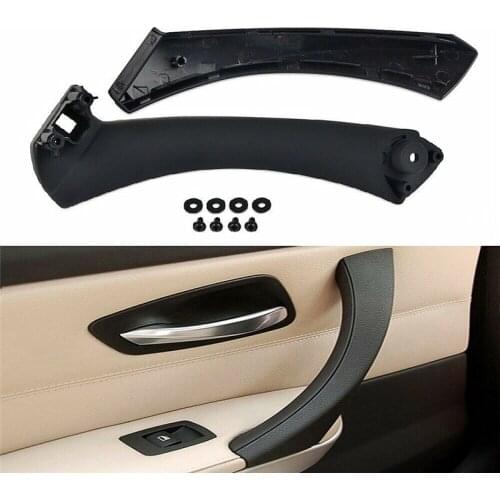 1 Set Car Inner Door Handle Decoration Cover for BMW 3-Series E90 E91 Sedan Pull Handle Trim Strim Auto Interior Accessories