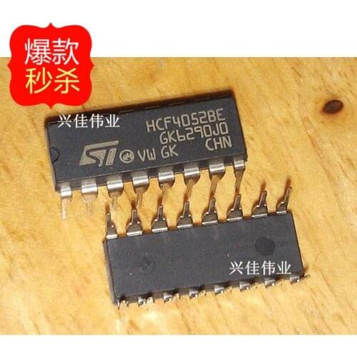 10PCS New original authentic CD4052BE HCF4052BE DIP-16 logic chips ST