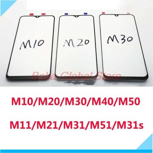 5xOuter Screen For Samsung Galaxy M10 M20 M30 M40 M50 M11 M51 M515 M31S M31 M21 Front Touch Panel LCD Display Out Glass