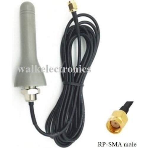 Screw mount small size waterproof outdoor use wifi rubber antenna roof mount 2.4GHz blue tooth antenna