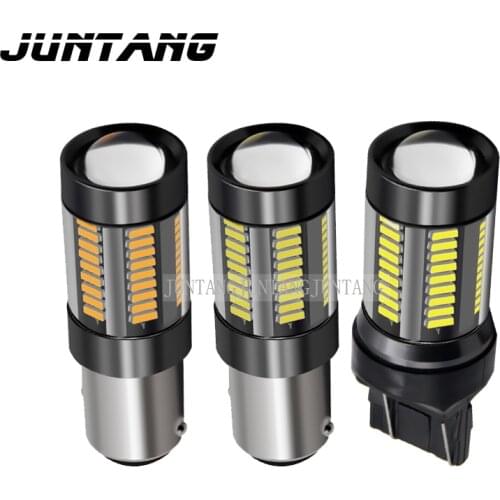 Car headlight LED turn signal 1156 1157 4014 7440 7443 66SMD reversing light brake light