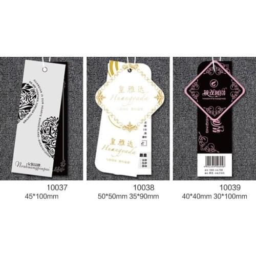 Free shipping free customized paper hang tag/clothing swing tag labels/garment bag printed tags brand care labels logo JYSJ107