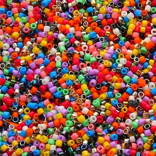 10g 2mm Czech Glass Beads Uniform Wear Resistant Opaque Solid Color Seed Beads For DIY Earrings Bracelet Necklace Jewelry Making