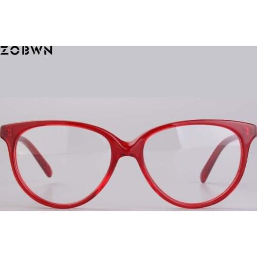 Cat eye Brand Design Eyewear Frames eye glasses frames Women Eyeglasses Mirror Ladies wine Eyeglass Sports Plain spectacle frame