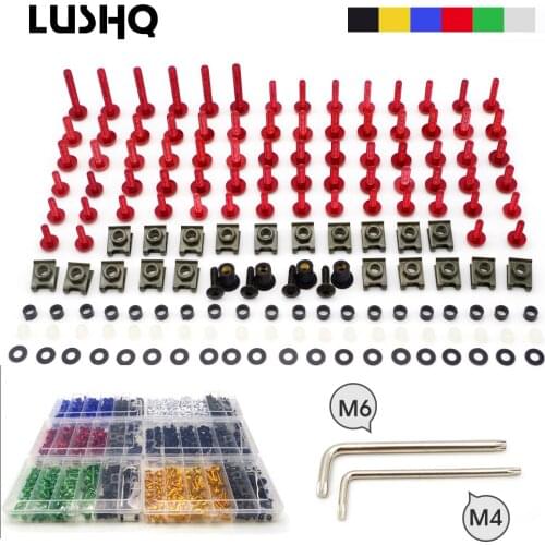For honda cg 125 suzuki gsf ktm 250 exc suzuki bandit 250 yamaha r15 v2 accessories Motorcycle M4/M6 Bolts Screw Nuts kit